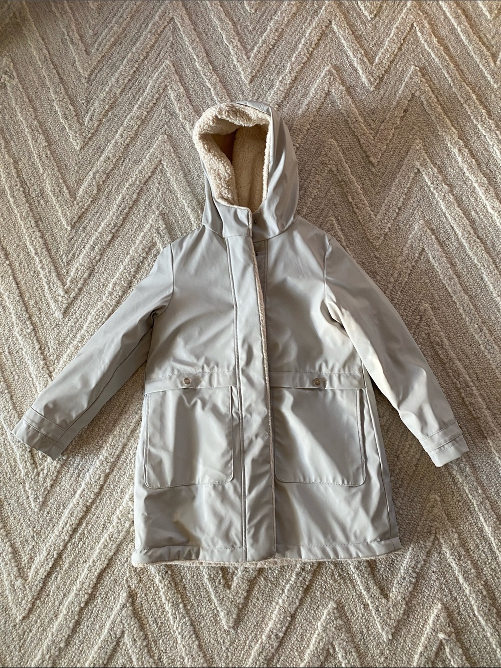 {Zara} Kids Fleece-Lined Coat